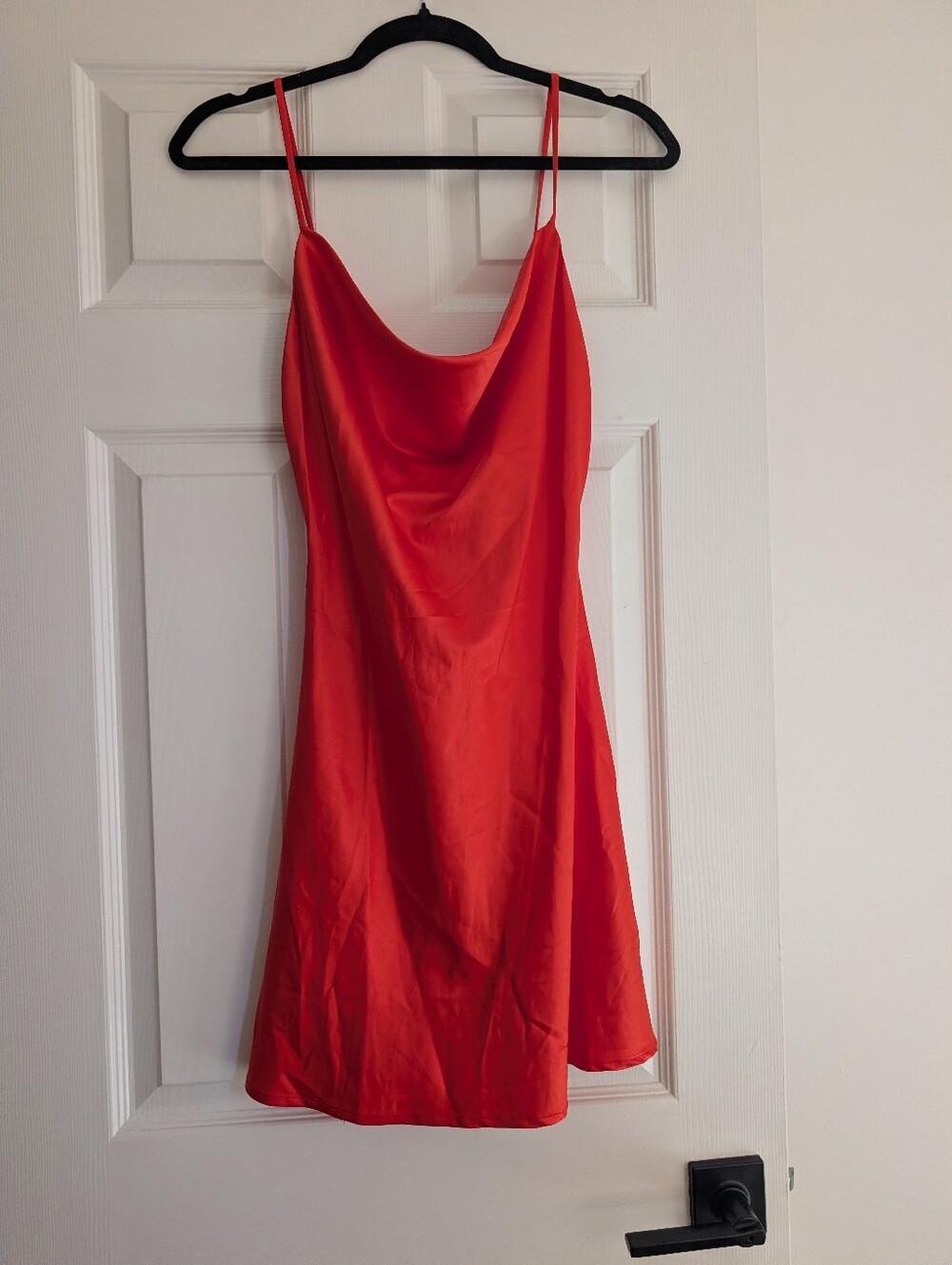 Red Silk Slip Dress